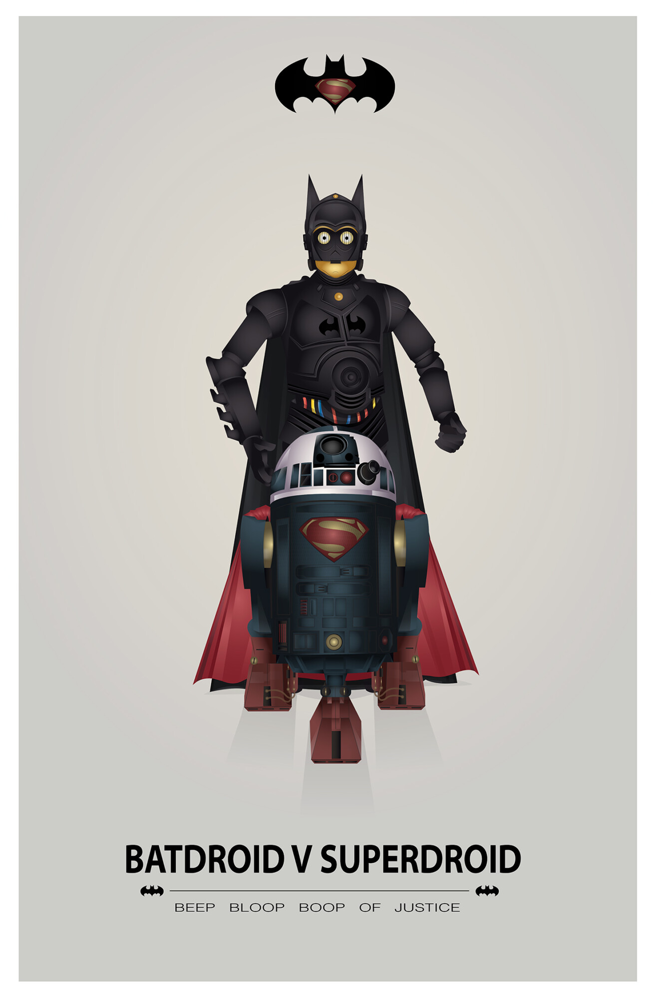 Batdroid V Superdroid | Poster By Steversworth