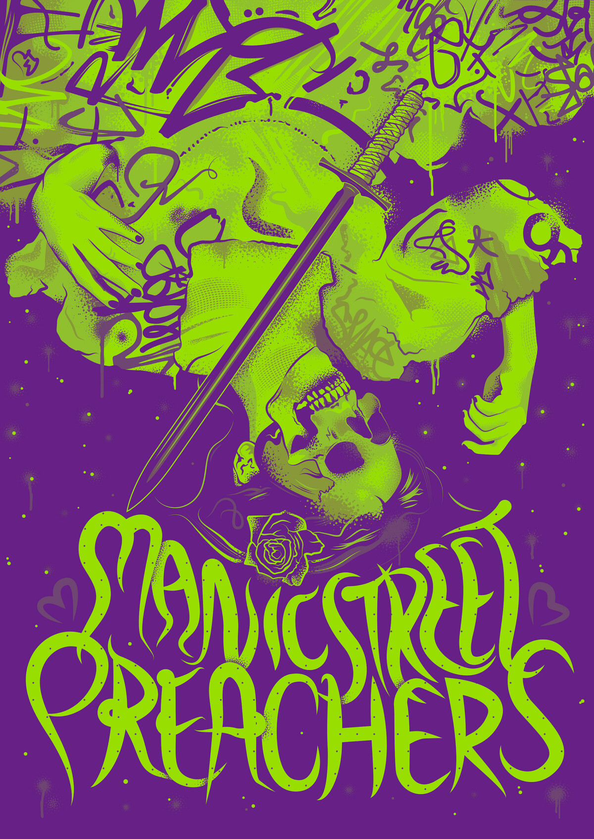 Manic Street Preachers - Tour Poster V1s | Poster By Si Heard