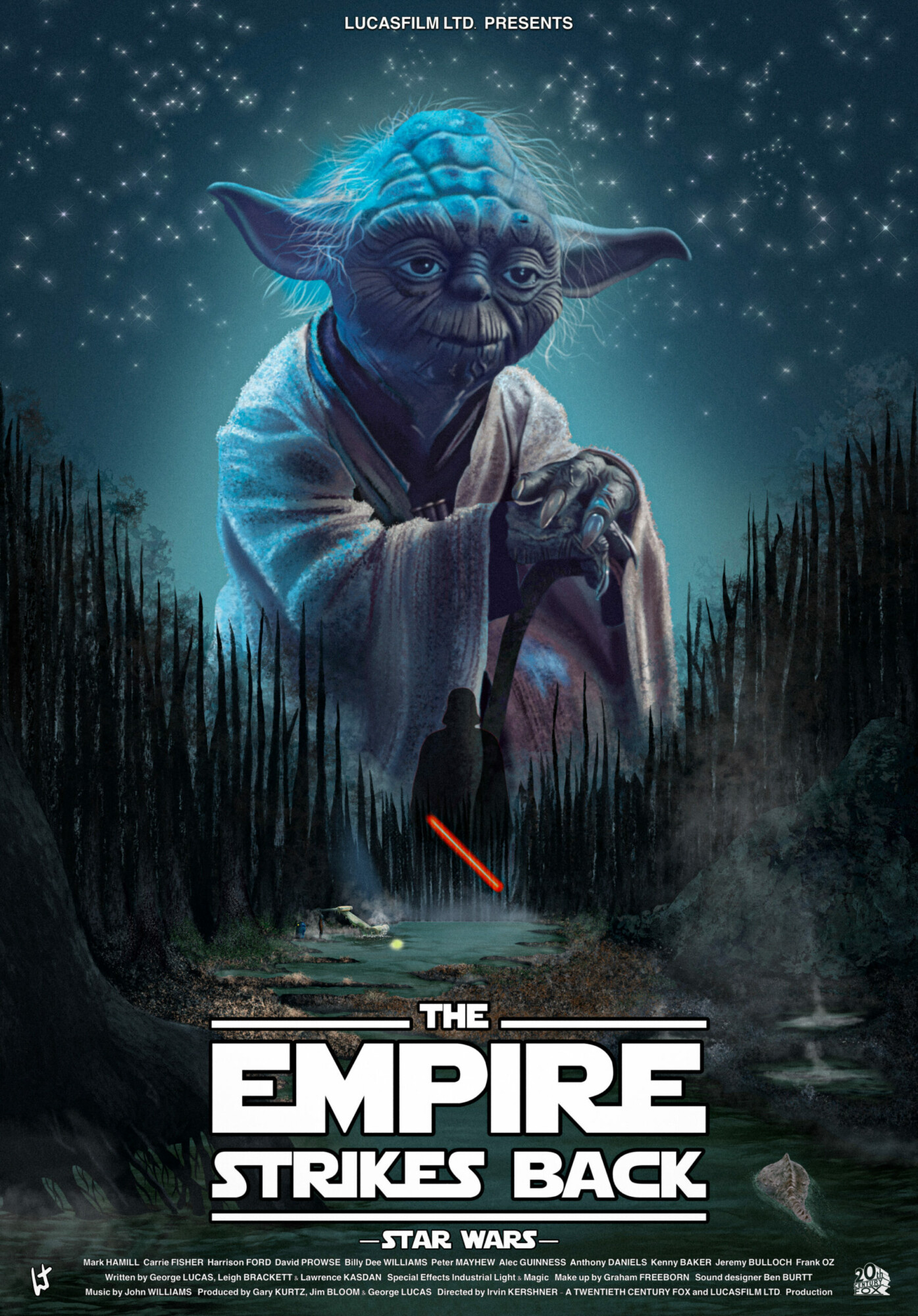 The Empire Strikes Back Original Trilogy 2/3 | Poster By Laurent