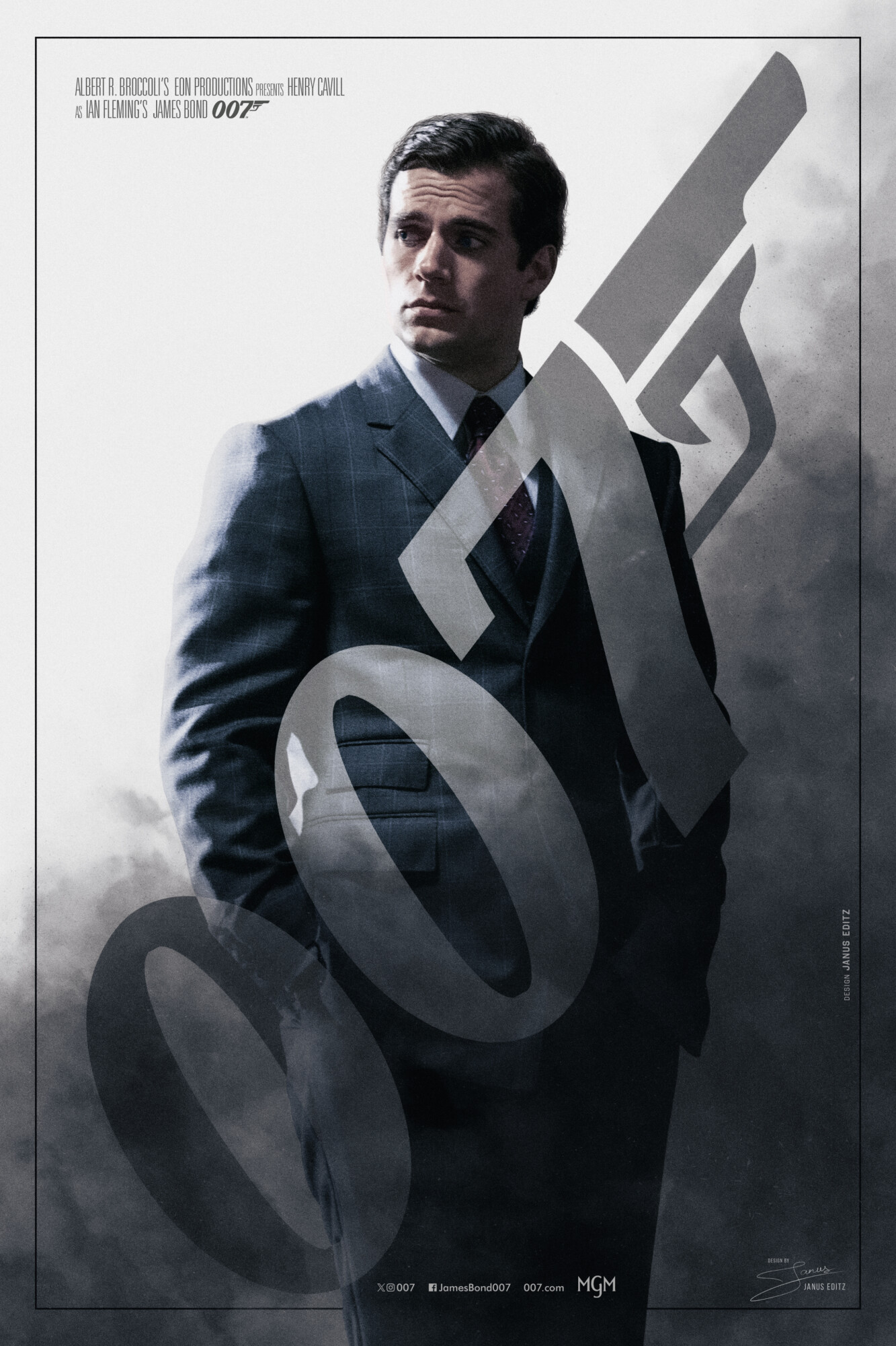 Henry Cavill As 007 - Fan Art | Poster By Rishi Karthik