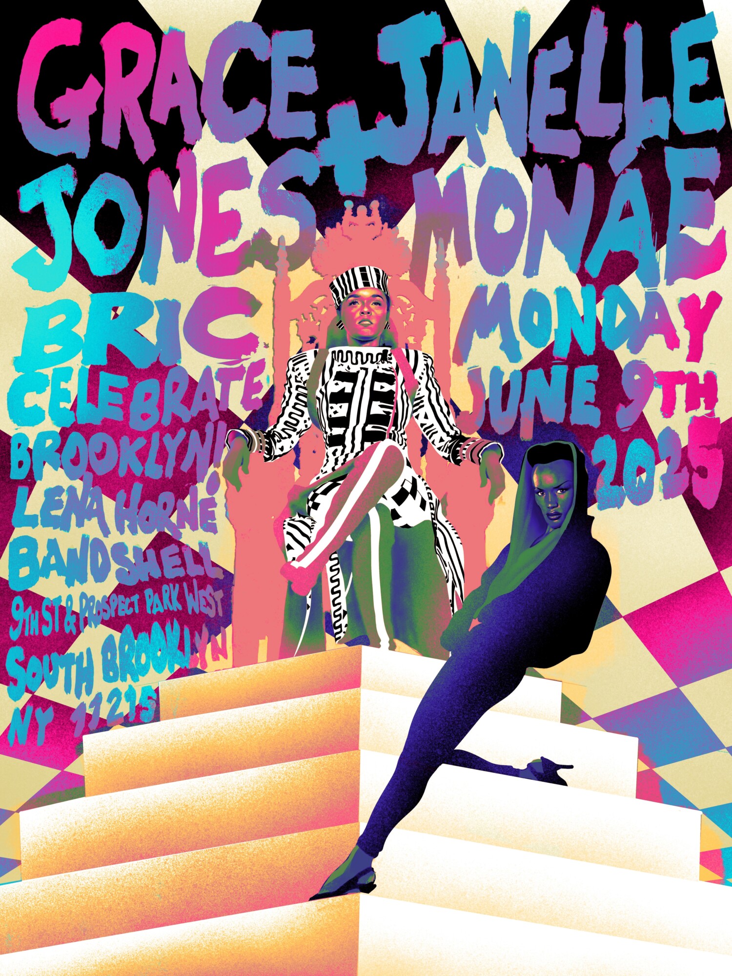 Grace & Janelle (Tour Poster) | Poster By Chris Miller